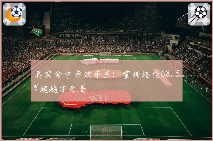 真实命中率效率王：霍姆格伦68.5%超越字母哥